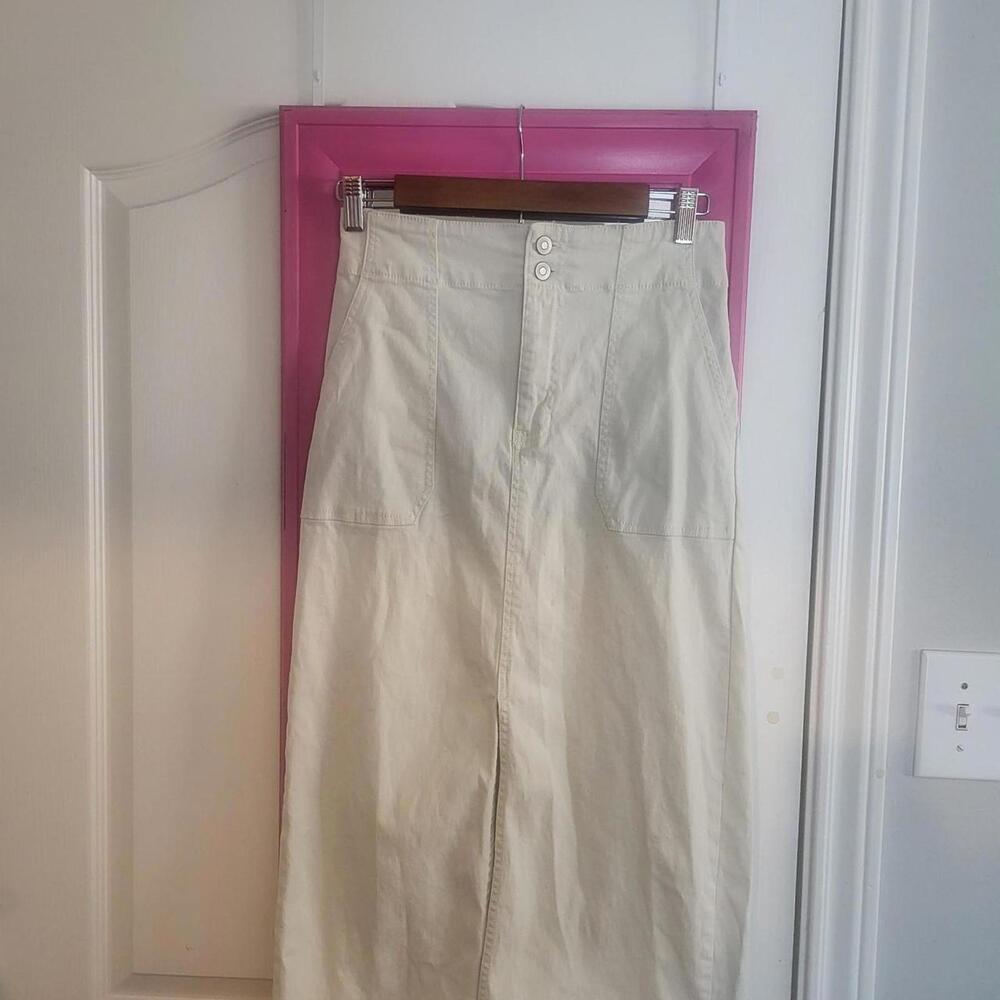 Rachel Roy off white maxi skirt